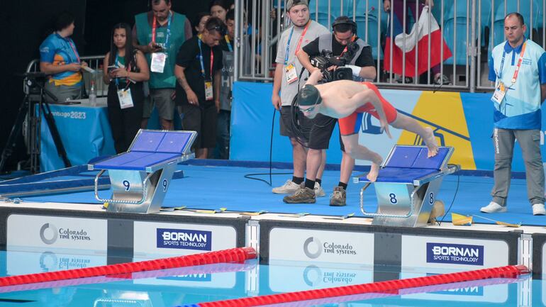 El paratleta de natación, Rodrigo Hermosa (20 años) fue de lo mejor para nuestro país en Santiago.