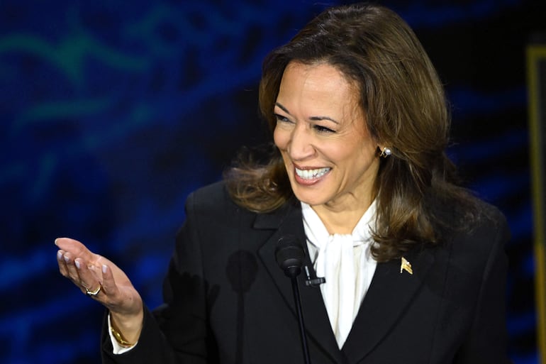 Kamala Harris, candidata a la presidencia de los Estados Unidos por el Partido Demócrata.