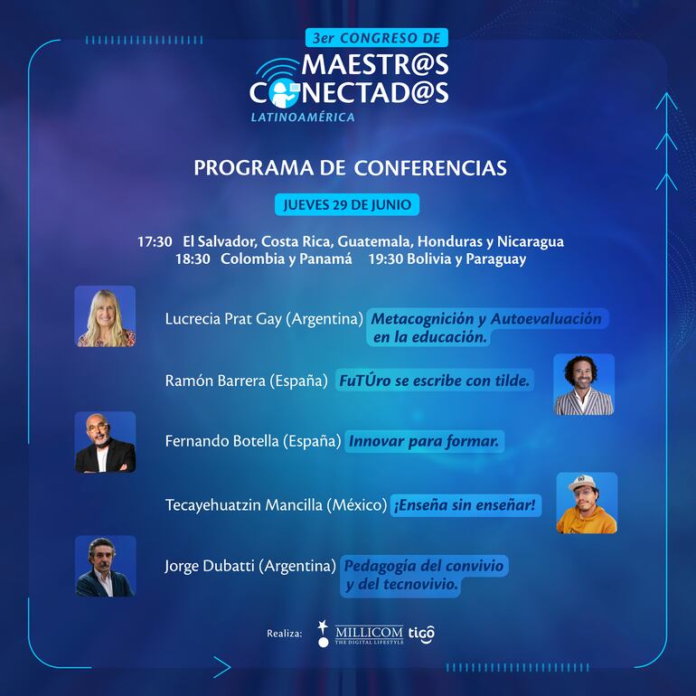 Estos son los cinco conferencistas del III Congreso de Maestr@s Conectad@s.