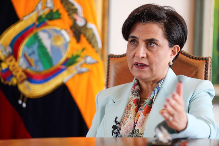 La ministra de Relaciones Exteriores y Movilidad Humana de Ecuador, Gabriela Sommerfeld.