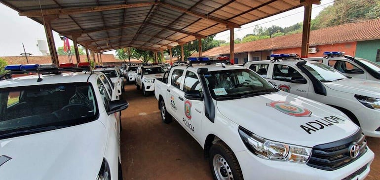 Las nuevas patrulleras de la Policía Nacional.