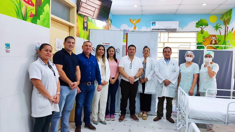 Habilitan una readecuada sala de pediatría en el Hospital Regional de Pilar.