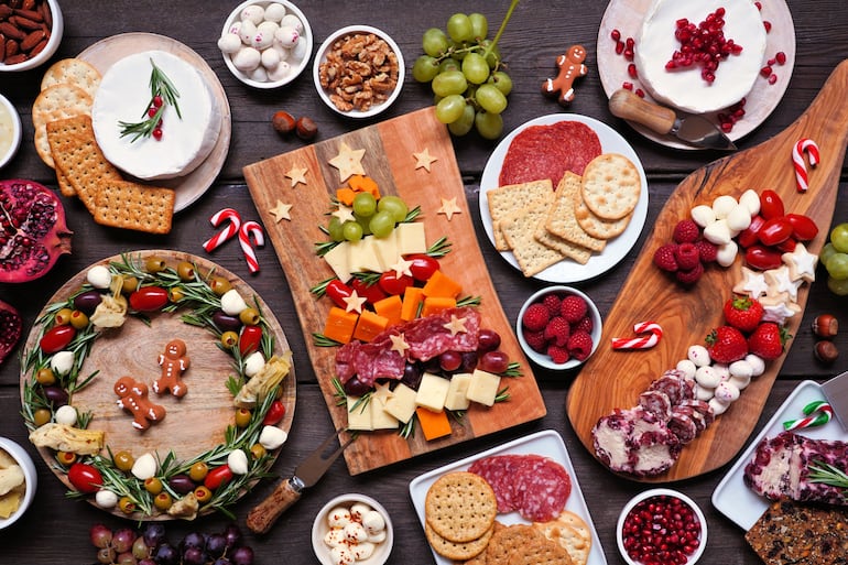 Picadas frías para Navidad.