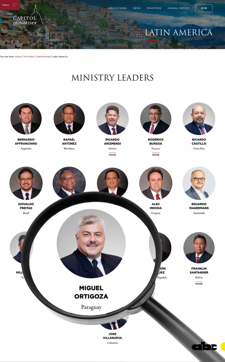 Miguel Ortigoza es el representante del Paraguay ante la ONG evangélica Capitol Ministries.