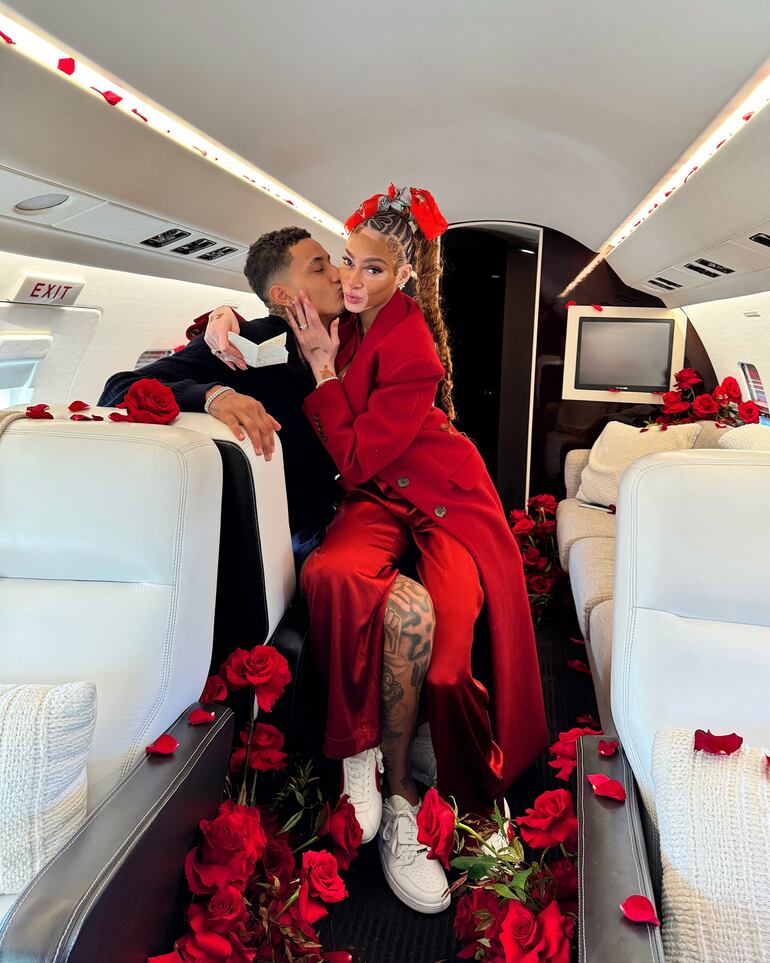 Winnie Harlow y Kyle Kuzma pronto serán marido y mujer. (Instagram/Winnie Harlow)