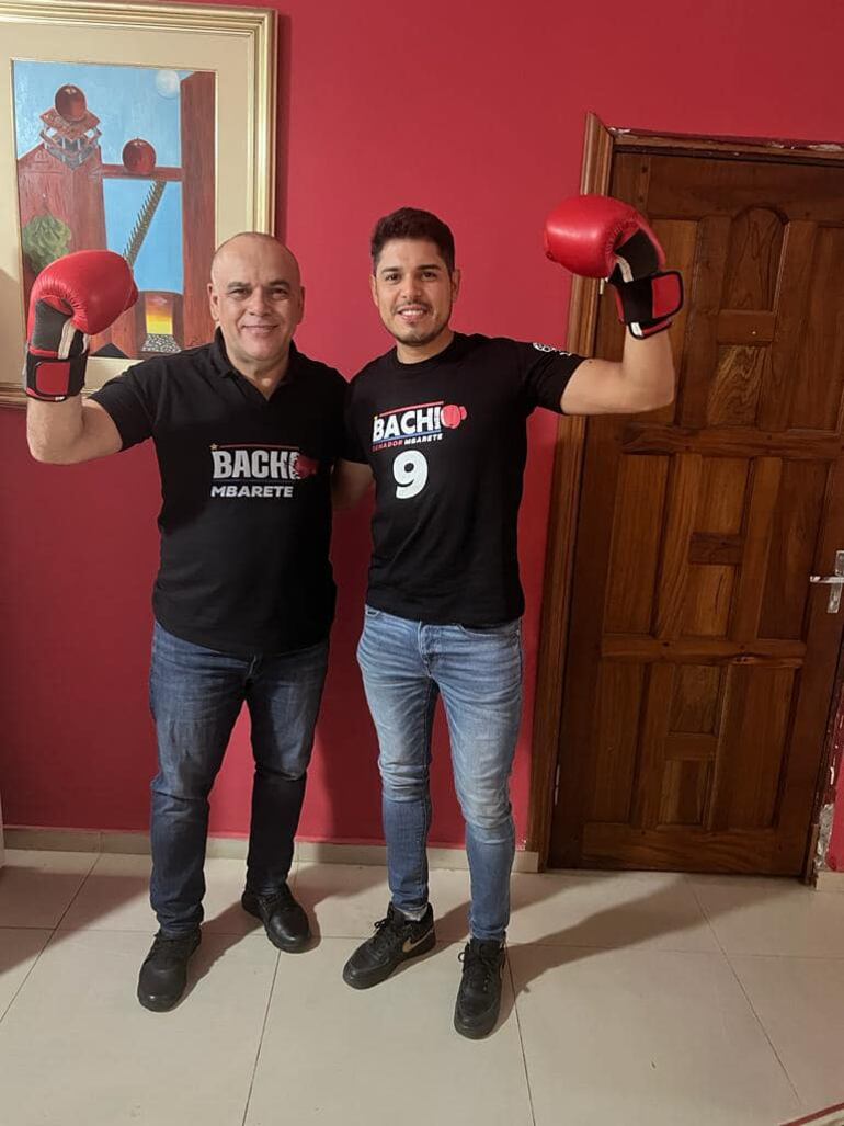 El senador cartista Bachi Núñez junto a su sobrino Ricardo “Ricky” Núñez.