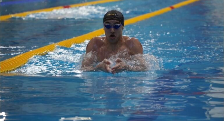 Maximiliano Benítez Secchia practica natación desde los 5 años. (Gentileza)