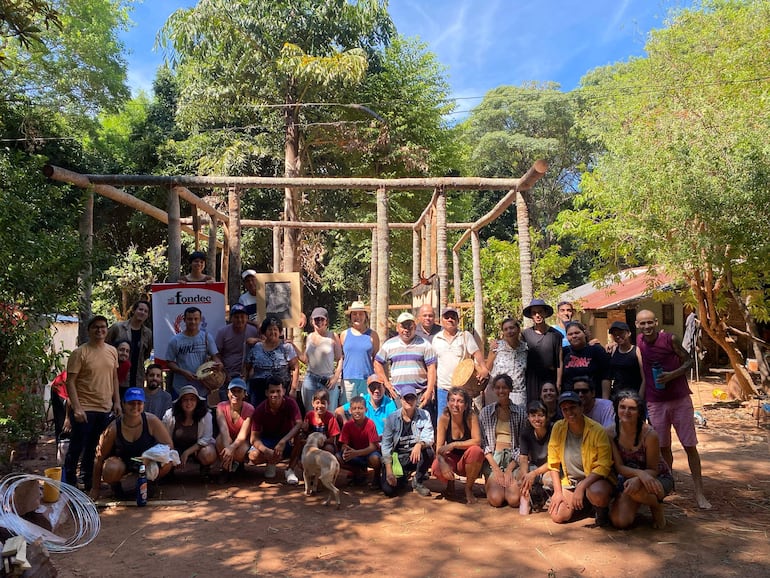 Unas 30 personas participaron en la primera etapa de formación sobre “Bioconstrucción con tierra”.