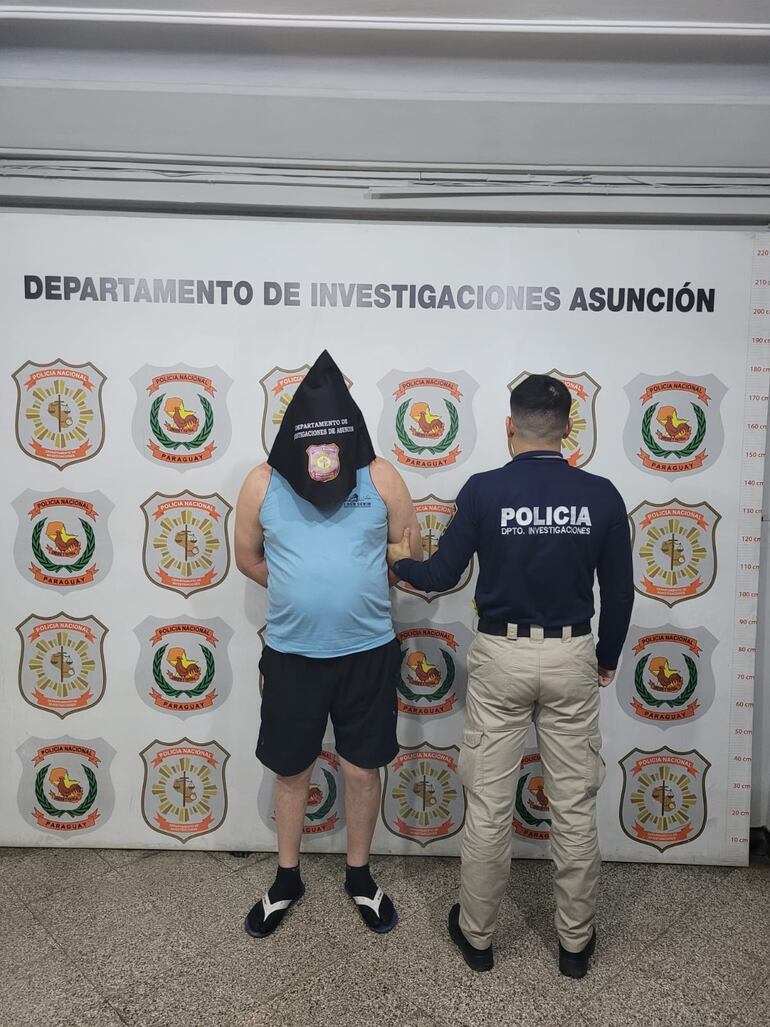 Édgar Daniel Cardozo, detenido. (gentileza).