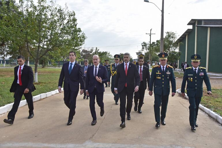 El presidente Mario Abdo Benítez está en Alto Paraná.