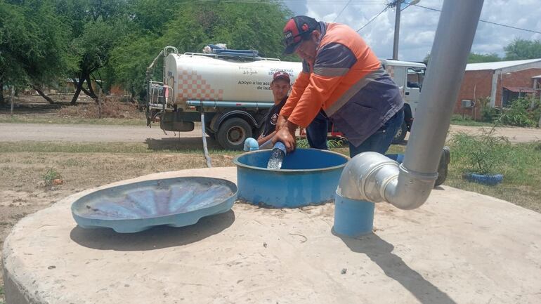 El acopio de agua continúa siendo uno de los grandes desafíos para la población minoritaria de Filadelfia. 