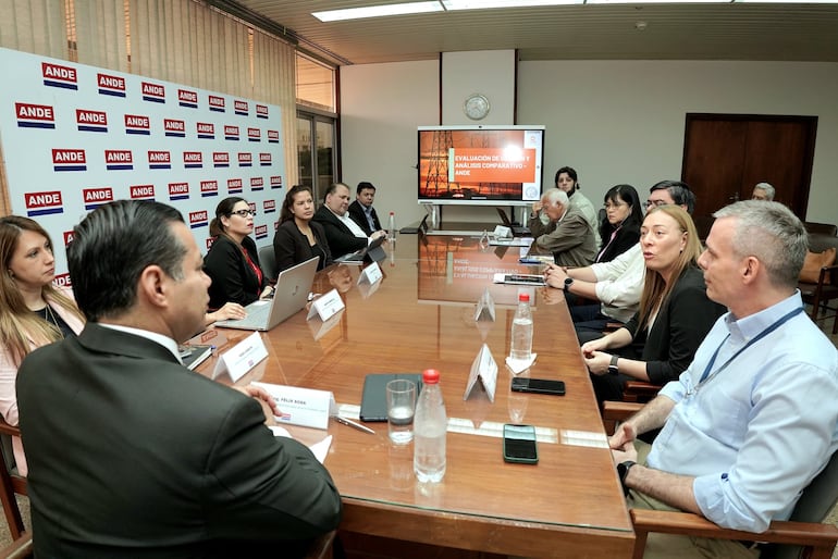 Presentaron los avances de los Estudios de Eficiencia Operativa de la ANDE para optimizar la eficiencia operativa y fortalecer el sistema eléctrico paraguayo.