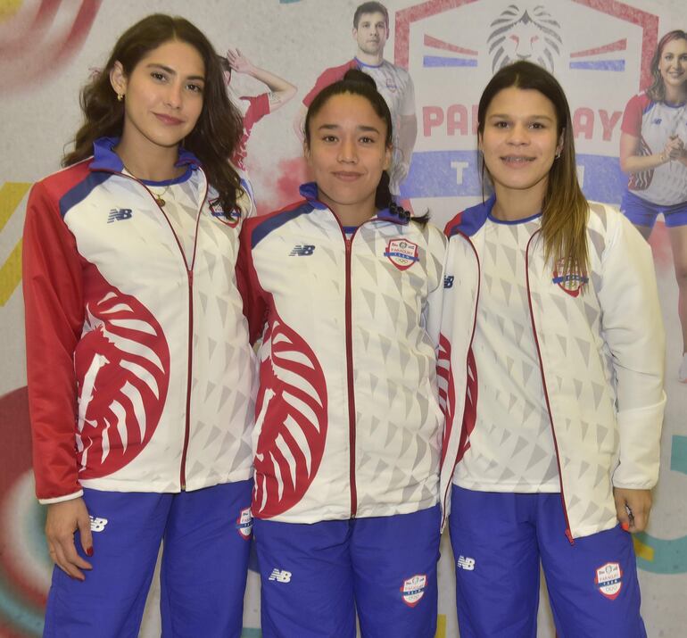 Aracelí Nicolini, Romina González y Chiara Gaete.