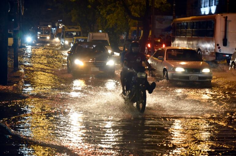 La tormenta en Paraguay.