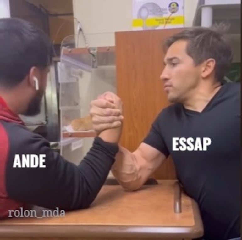 Meme por los cortes de energía eléctrica de la ANDE.