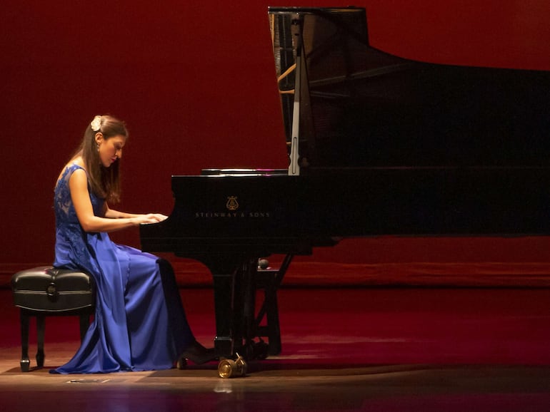 La pianista paraguaya Chiara D'Odorico.