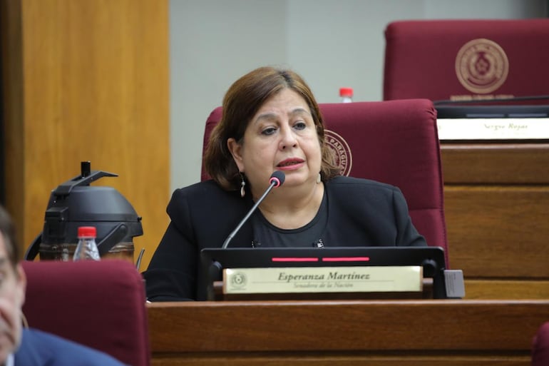 Esperanza Martínez, la senadora más productiva del primer año de periodo parlamentario.