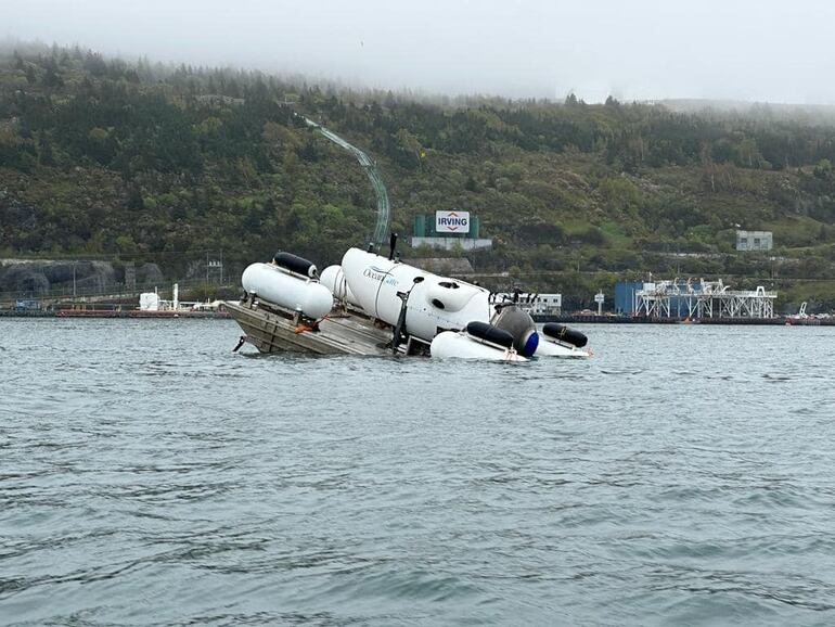 Sumergible de OceanGate Expeditions, perdido en el Atlántico.