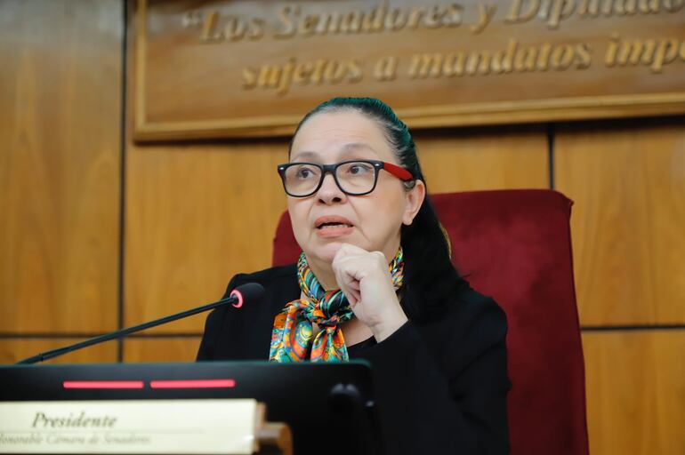 Yolanda Paredes, senadora por el partido Cruzada Nacional.
