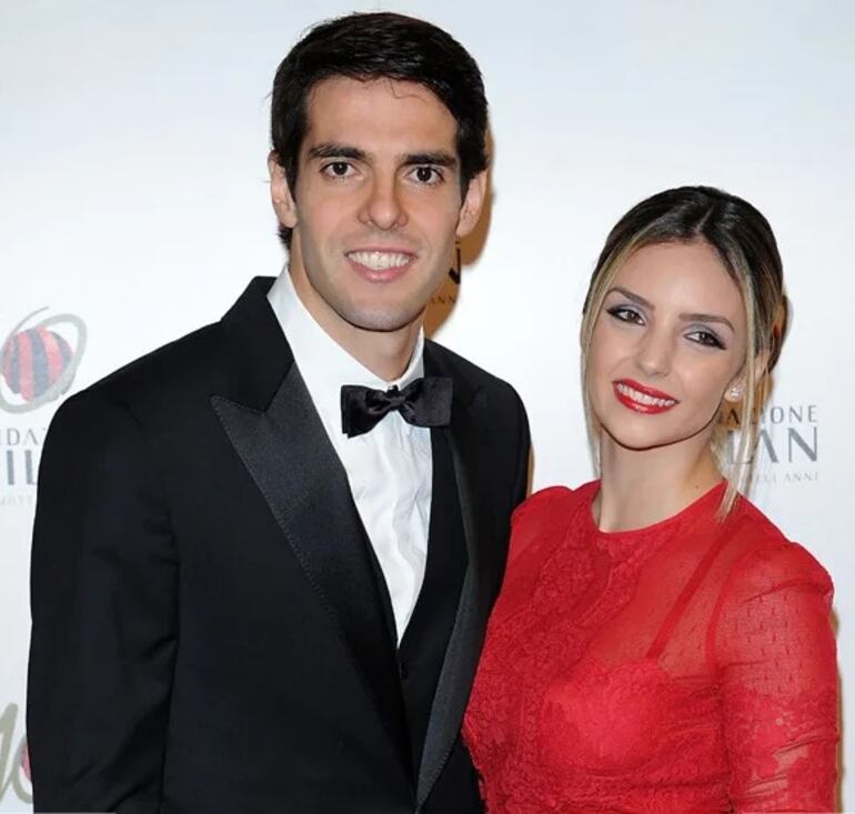 Kaká y Caroline Celico cuando eran esposos en el 2014. | Foto: Getty Images