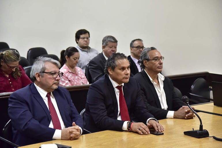 Sentencia al exgobernador de Central, Hugo Javier, en el Palacio de Justicia.