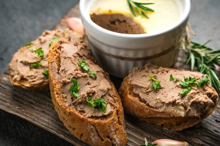 Paté de hígado de pollo.