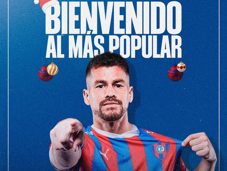 Gastón Giménez fue presentado oficialmente en las redes sociales de Cerro Porteño.