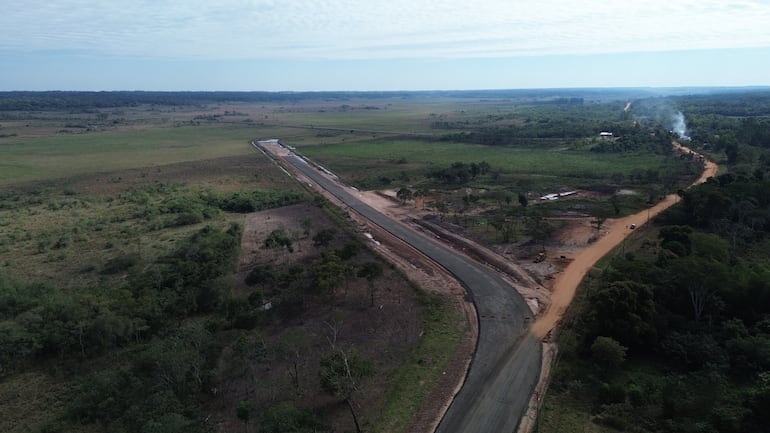 Avance importante se observa en la obra vial en el departamento de San Pedro y genera mucha expectativa en la población