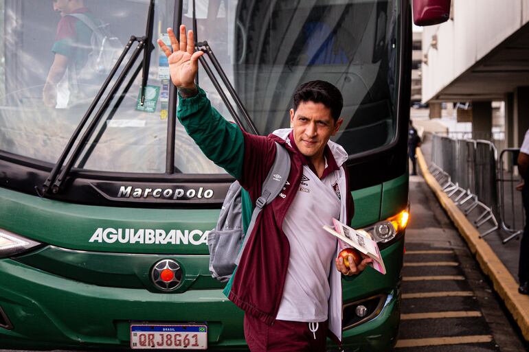 El argentino, Germán Cano, en Río de Janeiro.