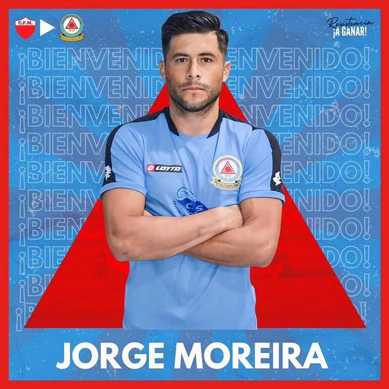 Jorge Luis Moreira Ferreira (01/02/1990), en Resistencia Sport Club.