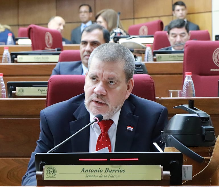 El senador Antonio Barrios (ANR, HC), forma parte del primer anillo del expresidente Horacio Cartes.