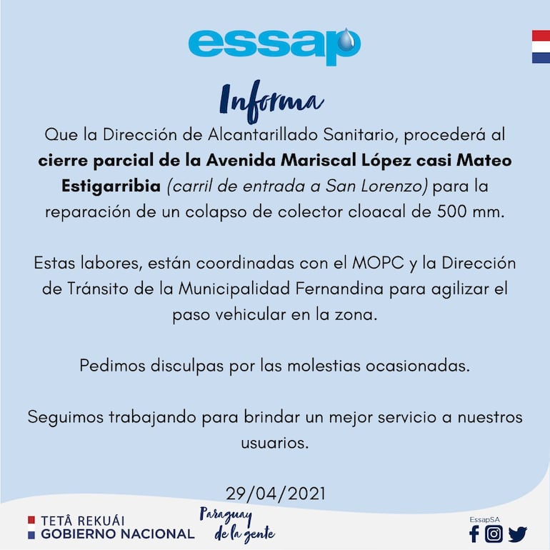 Anuncio de la Essap