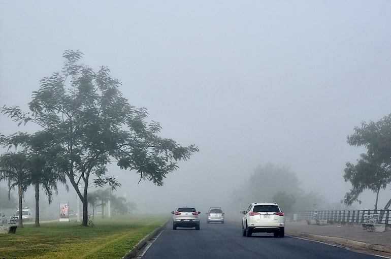 16-07-2024 MARTA ESCURRA Neblina en zona metropolitana Asuncion Pronostico clima transito