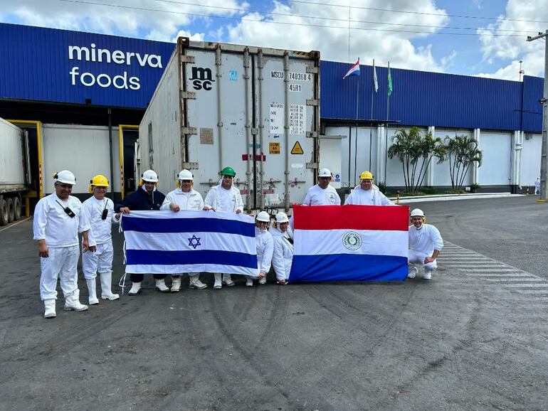 Paraguay realizó primer embarque de carne vacuna con hueso a Israel