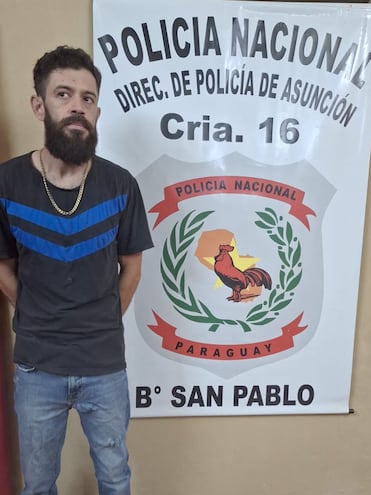 Mario Javier Ayala Bogado, chofer de Bolt detenido por el asalto a su pasajera.