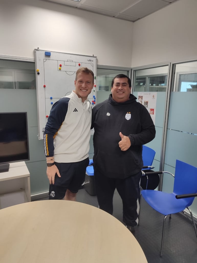 Humberto García, en la ciudad deportiva del Real Madrid.