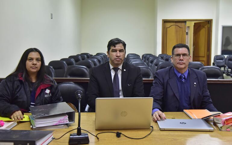 Los fiscales Luis Said y Cristian Ortiz, quienes ratifican los hechos acusados.