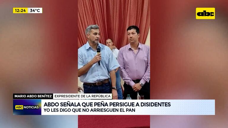 Video: Abdo señala que Peña persigue a disidentes