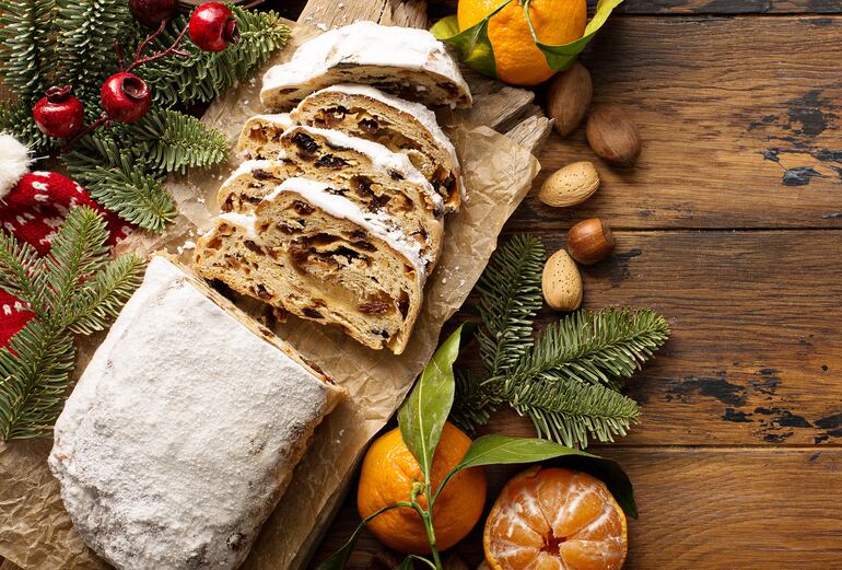 Stollen, pan dulce alemán.