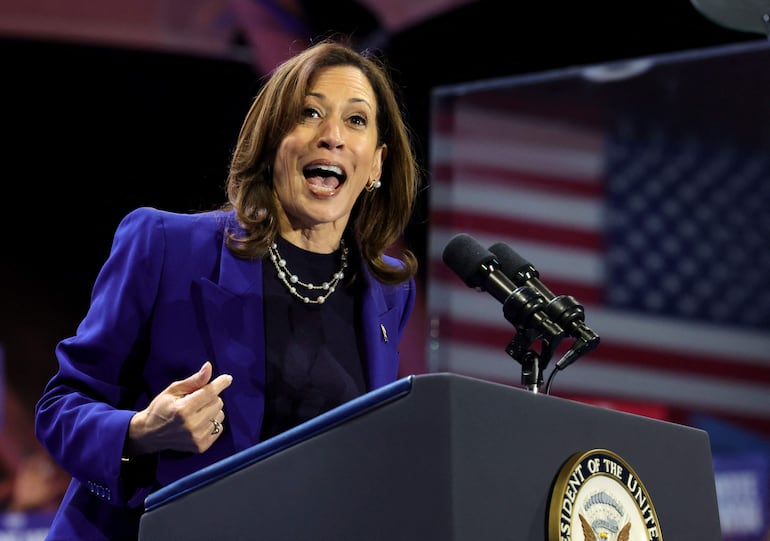 La vicepresidenta estadounidense Kamala Harris.