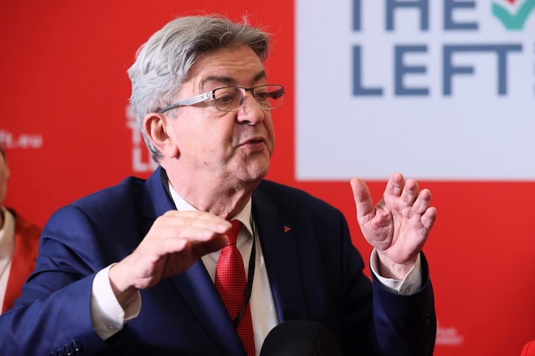 Jean-Luc Mélenchon, líder del partido izquierdista La Francia Insumisa.
