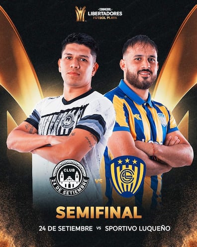 Milciades Medina (izq.) y Carlos Benítez, dos de los protagonistas de la semifinal paraguaya.