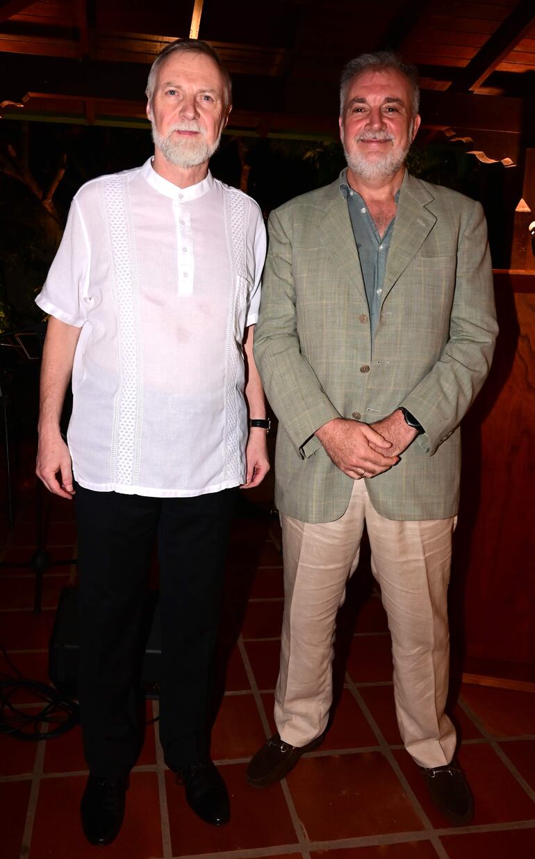 El embajador de Alemania, Holger Scherf, y el embajador de la Unión Europea, Javier García de Viedma.