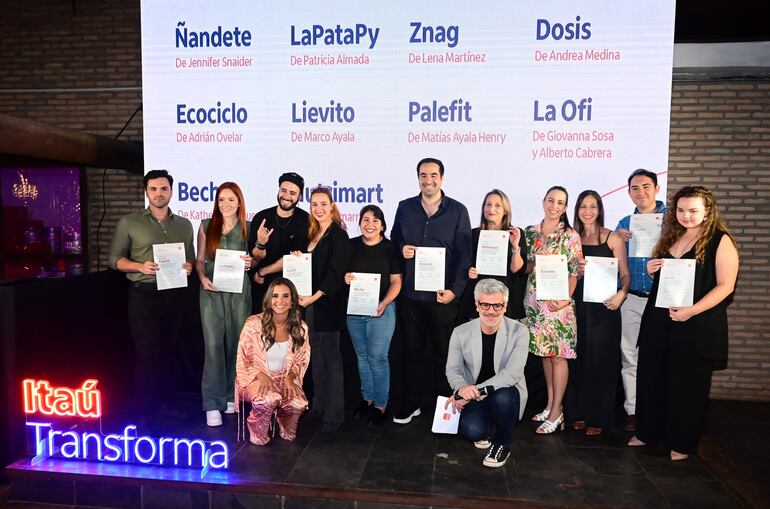 Itaú Transforma seleccionó 60 emprendimientos y 10 llegaron a la final.