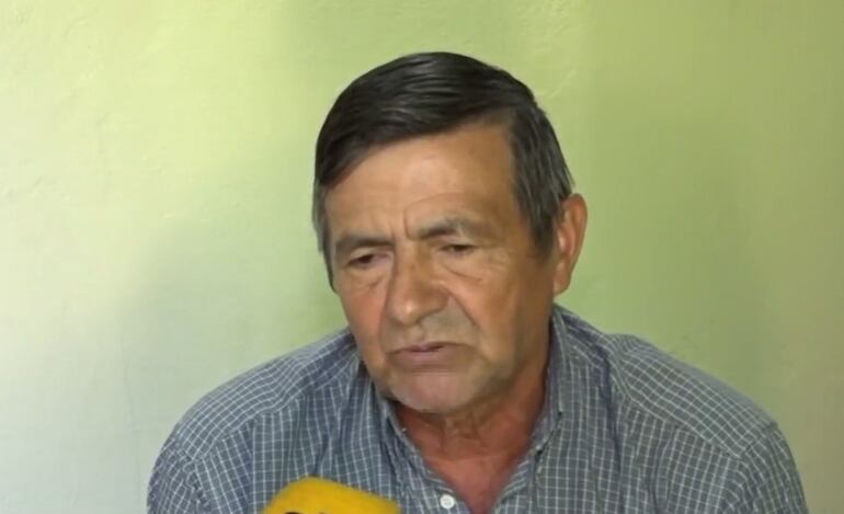 Pablo Ojeda, del Movimiento Campesino Paraguayo.