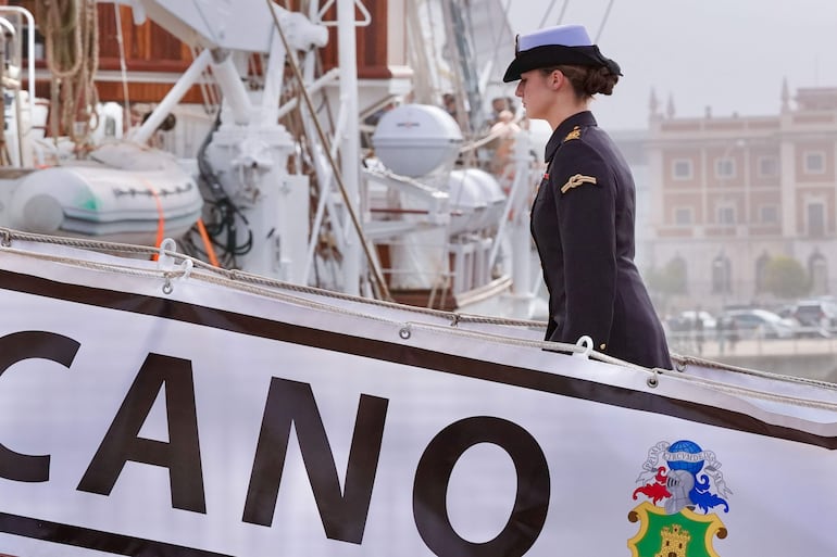 La princesa Leonor navegará durante seis meses en el buque Juan Sebastián de Elcano