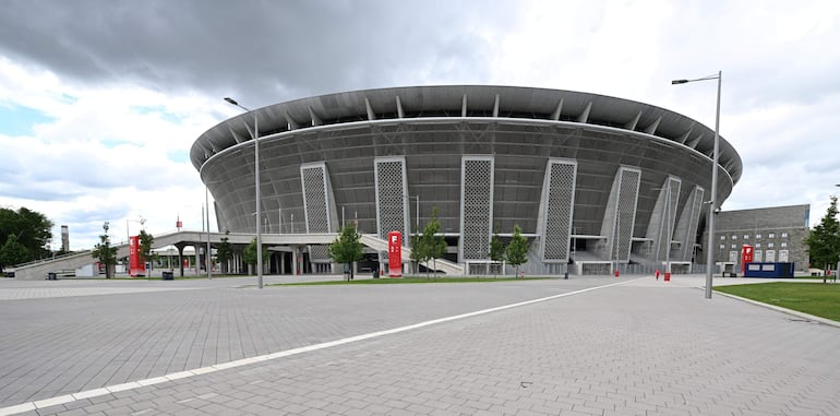 Vistas del estadio Puskás Arena, en Budapest, Hungría.
