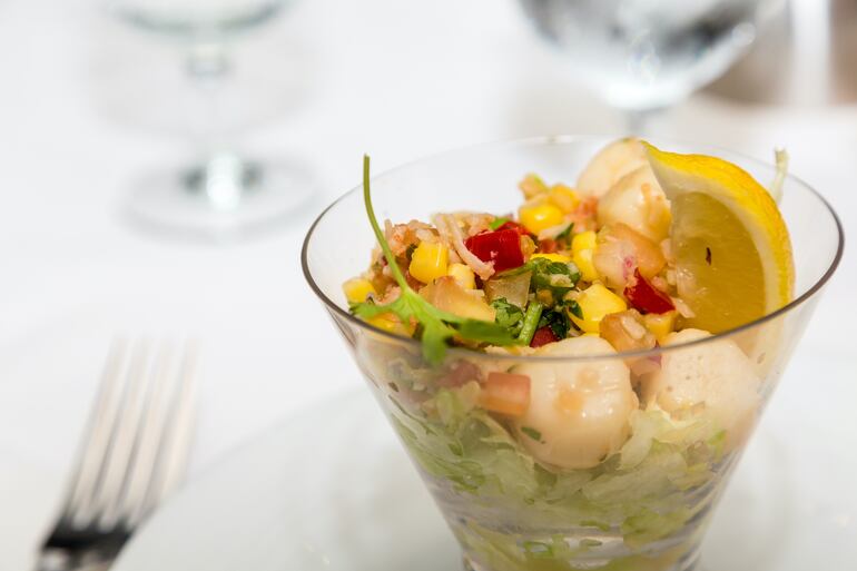 Ceviche tropical.