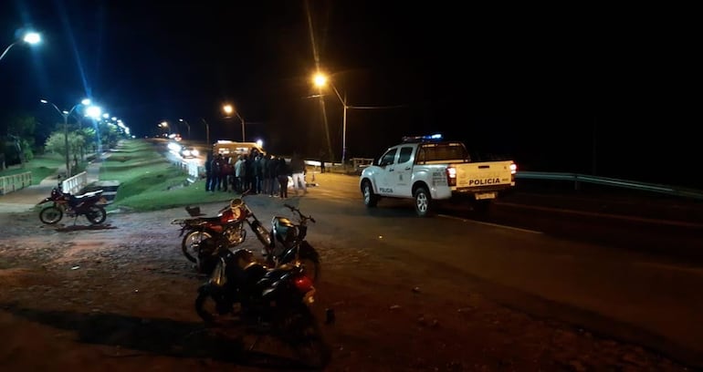 Accidente de Tránsito en el kilómetro 196 de la ruta PY01, de la ciudad de San Juan Bautista, Misiones.