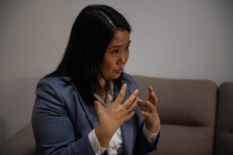 La líder de derecha peruana del partido Fuerza Popular, Keiko Fujimori.